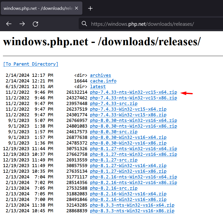 Laman download PHP