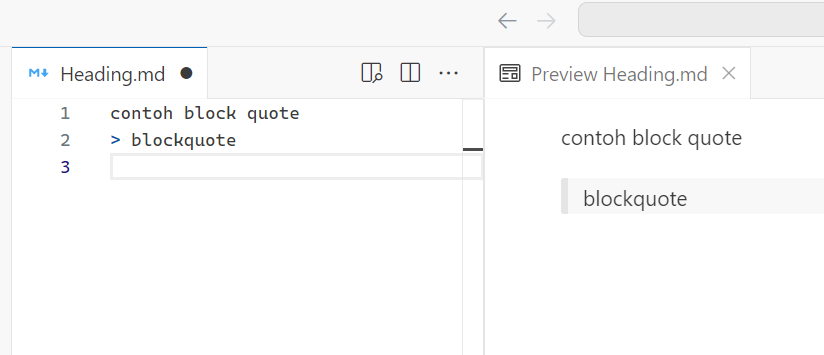 markdown blockquote