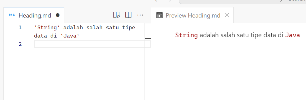 markdown code