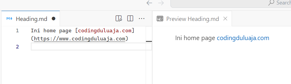 markdown link