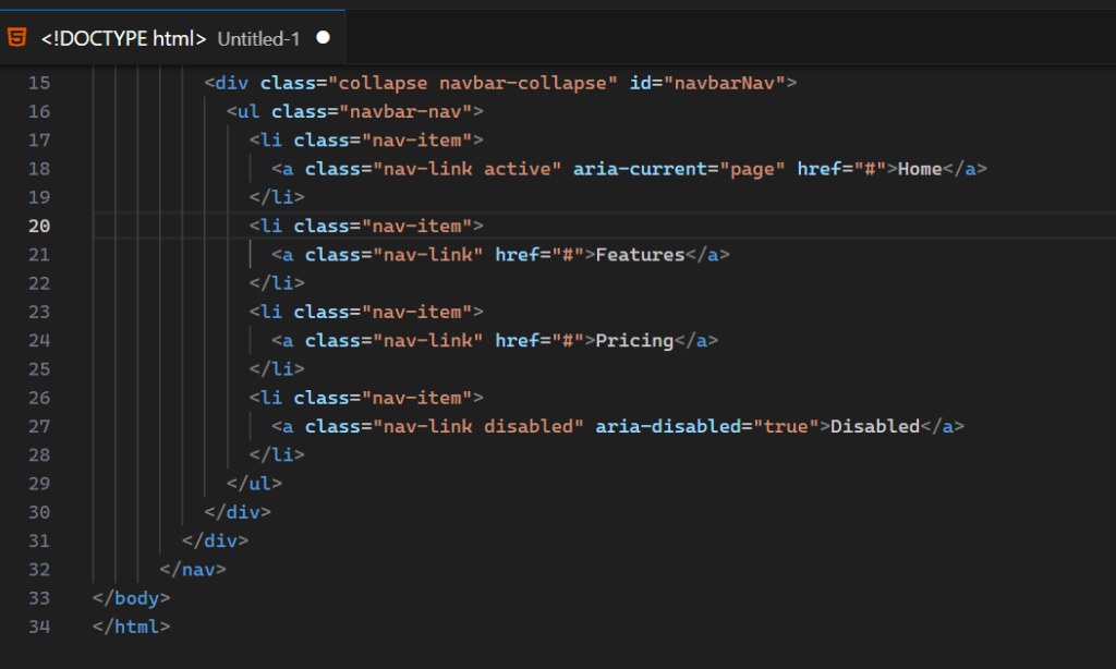 sticky scroll non aktif